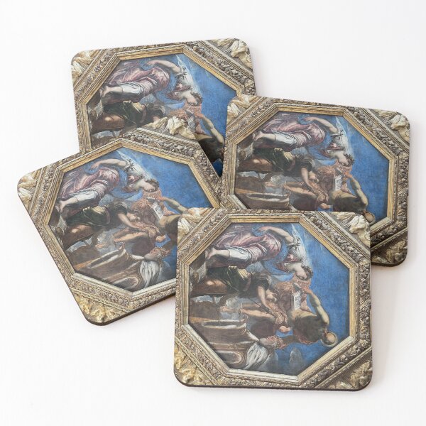 Item preview, Renaissance Ceiling Painting in Ornate Gilded Frame, Italy designed and sold by The Wandering Lens.