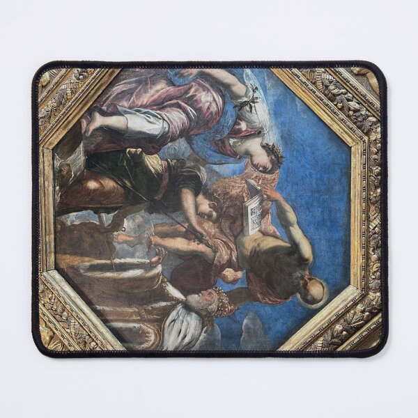 Item preview, Renaissance Ceiling Painting in Ornate Gilded Frame, Italy designed and sold by The Wandering Lens.