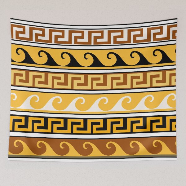 Item preview, Classic Greek Meander Border Pattern designed and sold by OrPolly.