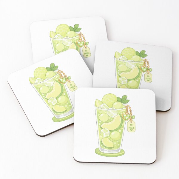 Item preview, Kawaii melon Soda Drink designed and sold by KJackArtwork.
