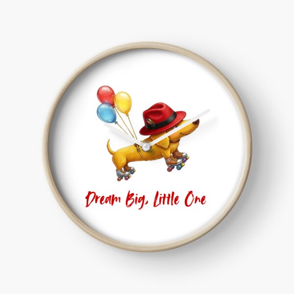 Item preview, Cute Dachshund on Roller Skates - Dream Big Little One designed and sold by Inka Moon Design.