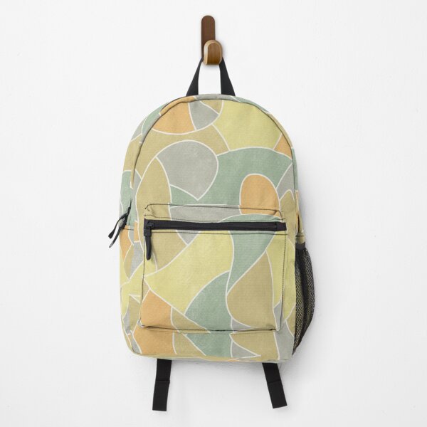 Item preview, Abstract Colorful Shapes Pattern // Yellow, Gray, Green, Orange designed and sold by Lavender Mint Graphics.