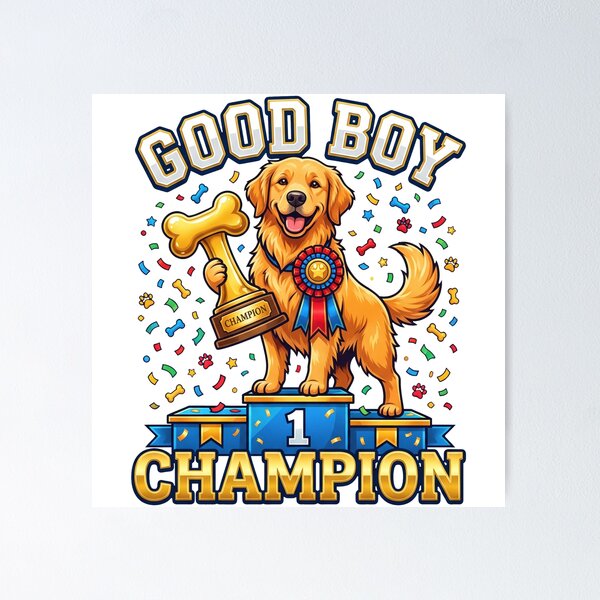 Item preview, Golden Good Boy Champion designed and sold by zoughlal.