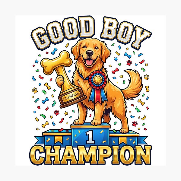 Item preview, Golden Good Boy Champion designed and sold by zoughlal.
