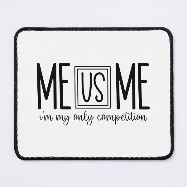 Item preview, Me Vs Me Im My Only Competition - Motivational Quotes Retro Vintage Aesthetic Hustle Mindset Gift designed and sold by FuzionRaptor.