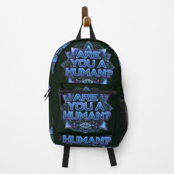 Item preview, Are You A Human? Neon Cyberpunk Geometry designed and sold by Bhaskar Digital Art.