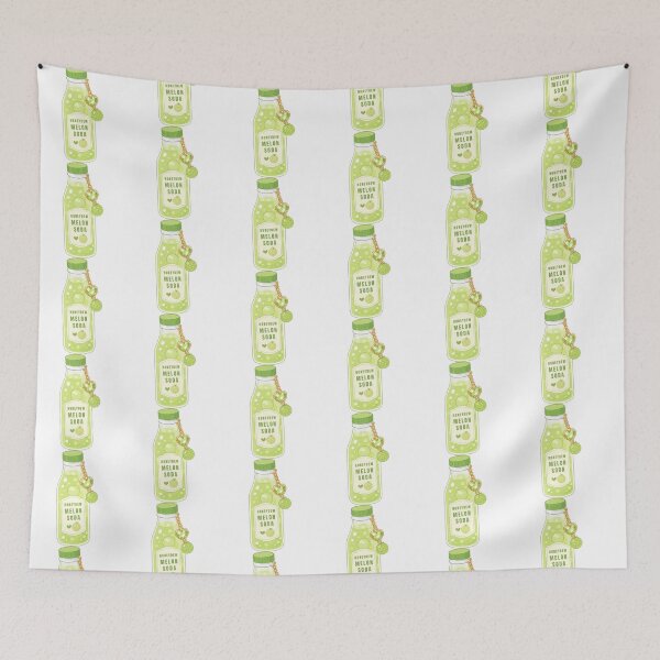 Item preview, Kawaii melon Soda Drink designed and sold by KJackArtwork.