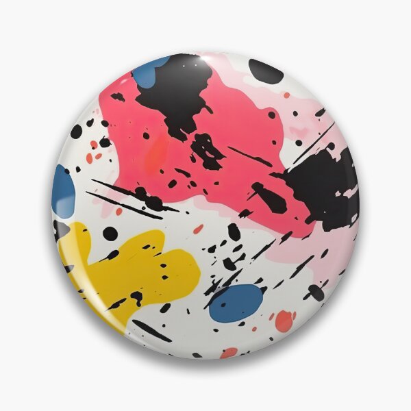 Item preview, Primary Colors Abstract Paint Drip Studio Pattern designed and sold by VibeShift Studio.