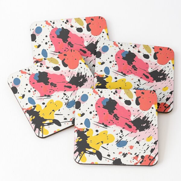 Item preview, Primary Colors Abstract Paint Drip Studio Pattern designed and sold by VibeShift Studio.