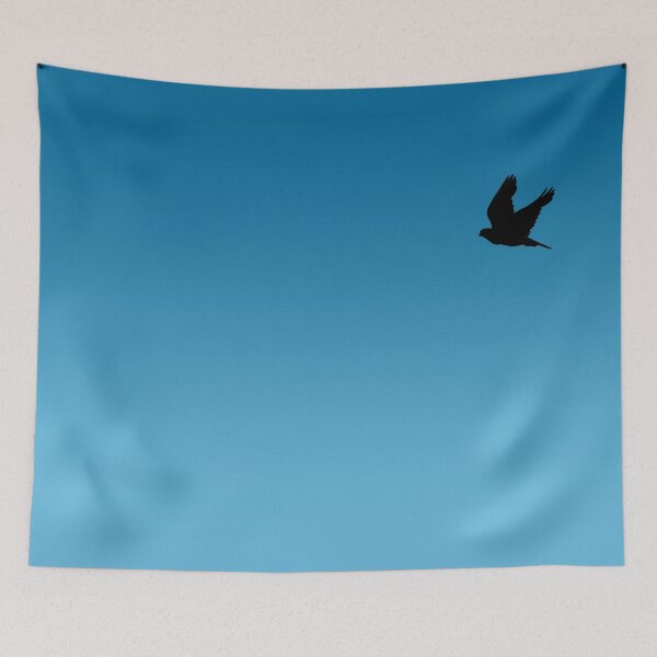 Item preview, Bird Silhouette Vector Flying in the Blue Sky fell of freedom designed and sold by AtonuHaque.