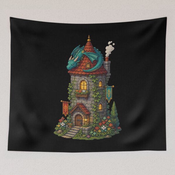 Item preview, Guardian Dragon of the Cozy Tower  designed and sold by Sketchlegacy.