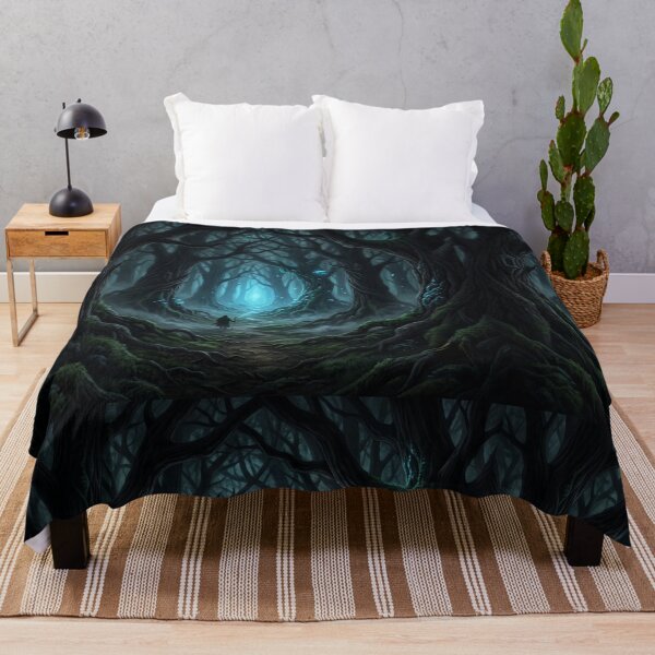 Item preview, Dark Enchanted Forest Lord of the Rings Mirkwood Fantasy Landscape Art designed and sold by LunaMarkos.
