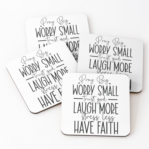Item preview, Pray Big Worry Small Trust God Laugh More - Motivational Quotes Retro Vintage Faith Gift designed and sold by FuzionRaptor.