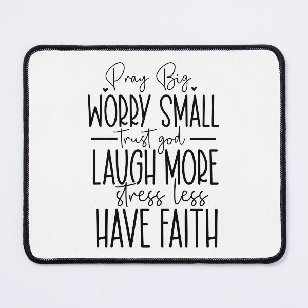 Item preview, Pray Big Worry Small Trust God Laugh More - Motivational Quotes Retro Vintage Faith Gift designed and sold by FuzionRaptor.