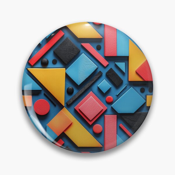 Item preview, Abstract Colorful Geometric Wooden Shapes Pattern designed and sold by NTGUILTY.