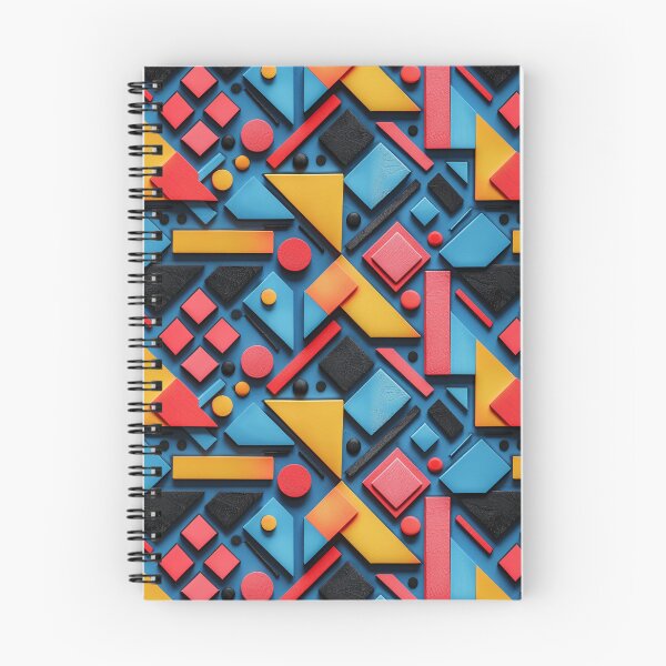 Item preview, Abstract Colorful Geometric Wooden Shapes Pattern designed and sold by NTGUILTY.