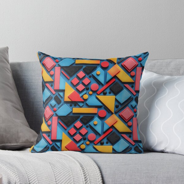 Item preview, Abstract Colorful Geometric Wooden Shapes Pattern designed and sold by NTGUILTY.