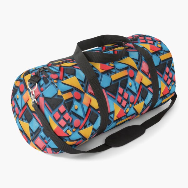 Item preview, Abstract Colorful Geometric Wooden Shapes Pattern designed and sold by NTGUILTY.