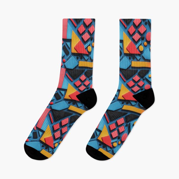 Item preview, Abstract Colorful Geometric Wooden Shapes Pattern designed and sold by NTGUILTY.