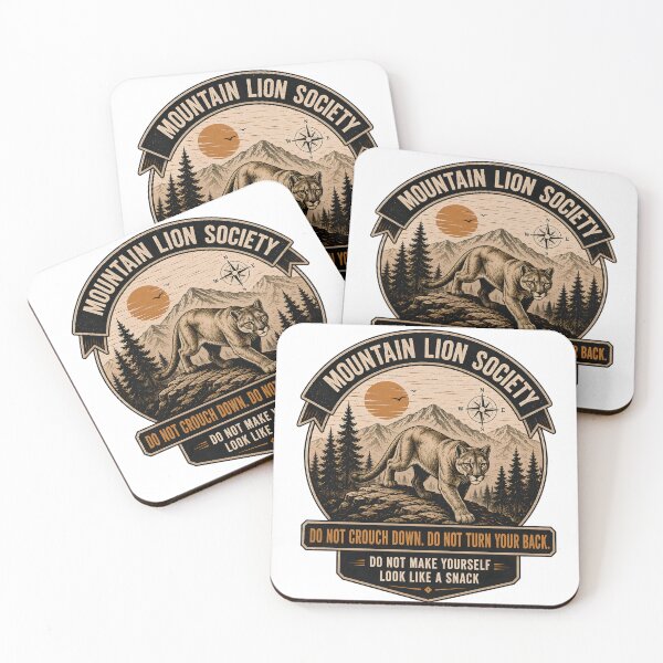 Item preview, Mountain Lion Society Do Not Turn Your Back Funny Cougar Hiking Safety designed and sold by WearTheVibe Store.