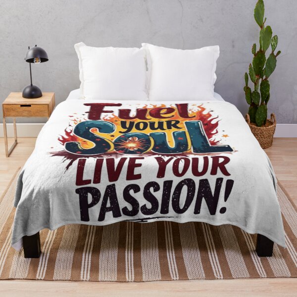 Item preview, Fuel Your Soul – Live Your Passion Typography Design designed and sold by GlowAura7.