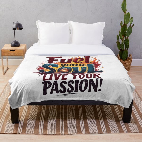 Item preview, Fuel Your Soul – Live Your Passion Typography Design designed and sold by GlowAura7.