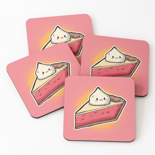 Item preview, Cute Kawaii Pie Slice with Whipped Cream Face designed and sold by Uniquely Yours.