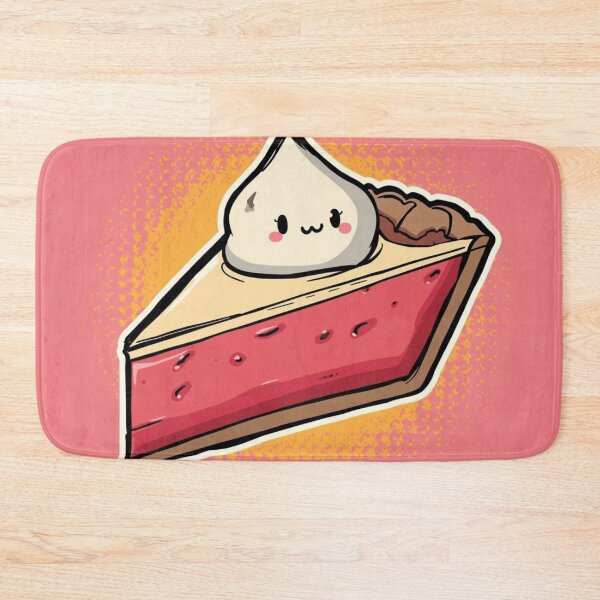 Item preview, Cute Kawaii Pie Slice with Whipped Cream Face designed and sold by Uniquely Yours.