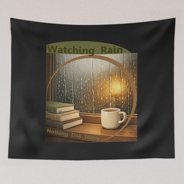 Item preview, Watching Rain designed and sold by QuietNovaShop.