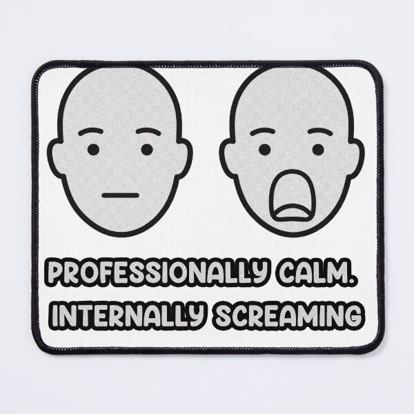 Item preview, Professionally Calm Internally Screaming ER Nurse designed and sold by Brokenfinger.