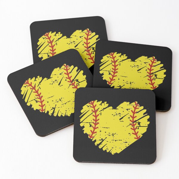 Item preview, Distressed Softball Heart  designed and sold by Gbriel3.