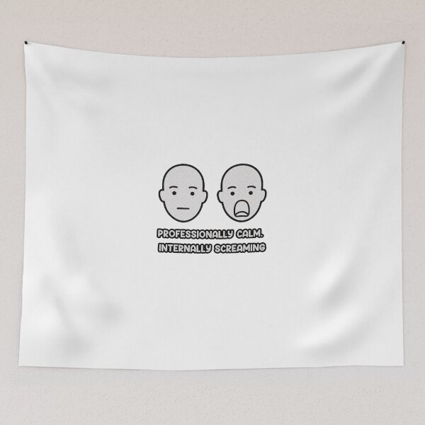 Item preview, Professionally Calm Internally Screaming ER Nurse designed and sold by Brokenfinger.
