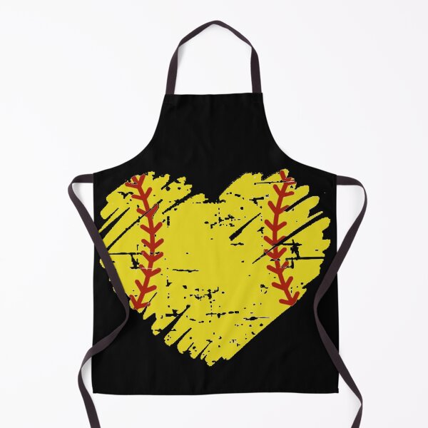 Item preview, Distressed Softball Heart designed and sold by Gbriel3.