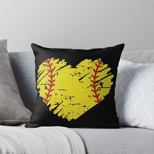 Item preview, Distressed Softball Heart  designed and sold by Gbriel3.