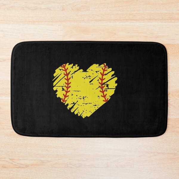 Item preview, Distressed Softball Heart  designed and sold by Gbriel3.