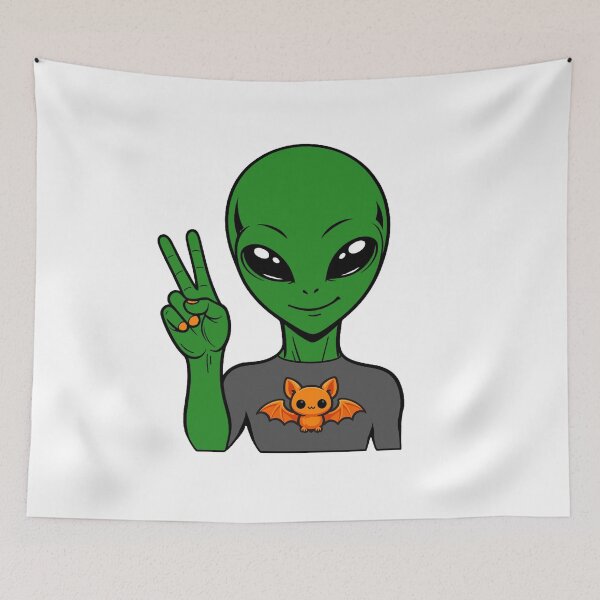 Item preview, Zorgo Halloween – Bat Shirt Alien | Cute Halloween Ghost Graphic | Funny Sci-Fi T-Shirt by The Visitors designed and sold by The-Visitors.