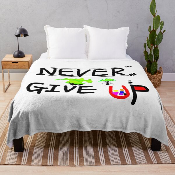 Item preview, Never Give Up!- Motivational Minimal Illustration designed and sold by neowana.