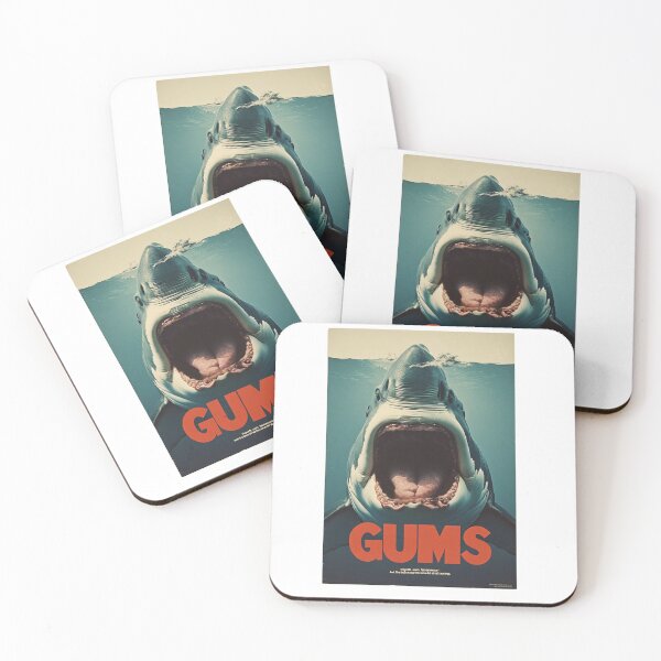 Item preview, Gums - Jaws Parody Poster! designed and sold by IanBakerToons.