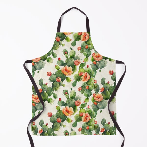 Item preview, Watercolor Blooming Cactus Seamless Pattern designed and sold by NTGUILTY.