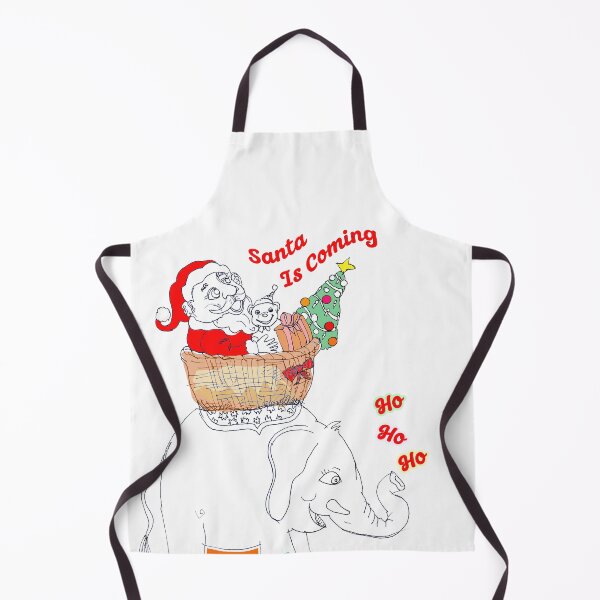 Item preview, Ho Ho Ho, Santa Is Coming - Tree, Gifts, Elephant (Original Art by ACCI) designed and sold by VanyssaGraphics.