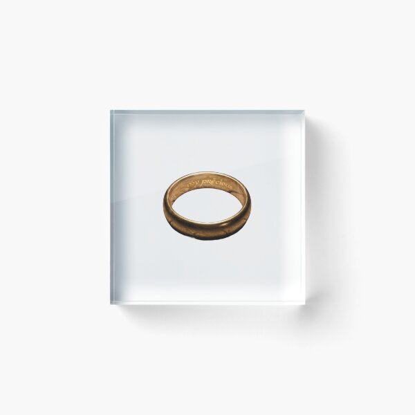 Item preview, My Precious Golden Ring Macro Lord of the Rings Dark Art designed and sold by LunaMarkos.
