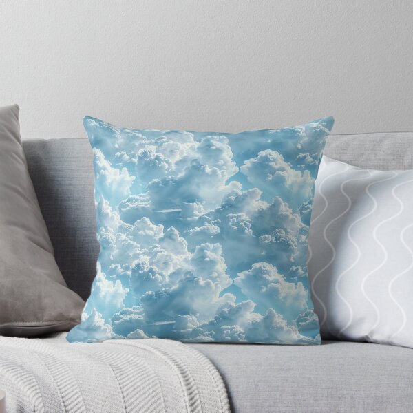 Item preview, Fluffy White Clouds Blue Sky Seamless Pattern designed and sold by NTGUILTY.