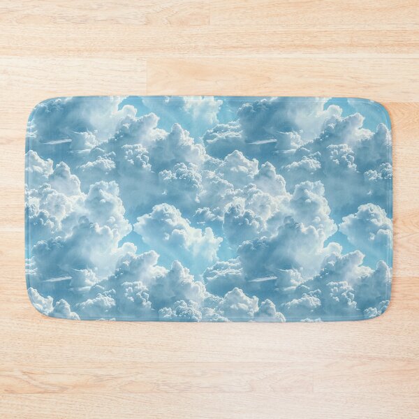 Item preview, Fluffy White Clouds Blue Sky Seamless Pattern designed and sold by NTGUILTY.