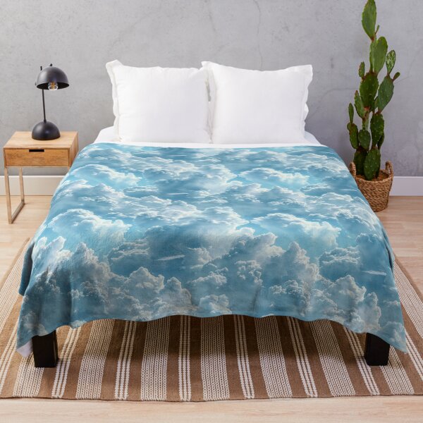 Item preview, Fluffy White Clouds Blue Sky Seamless Pattern designed and sold by NTGUILTY.
