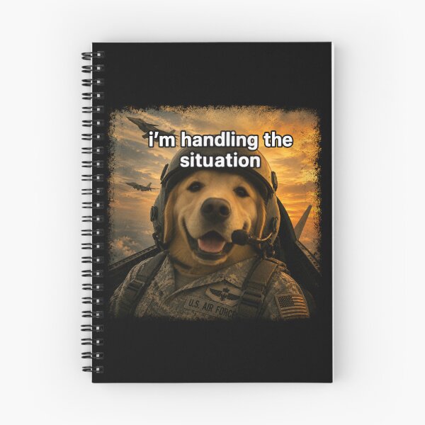 Item preview, I'm Handling the Situation – Funny Pilot Dog Meme designed and sold by SidTastic .