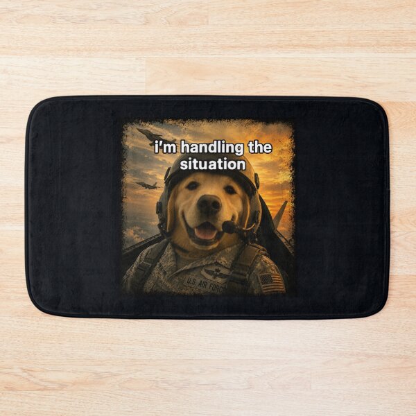 Item preview, I'm Handling the Situation – Funny Pilot Dog Meme designed and sold by SidTastic .