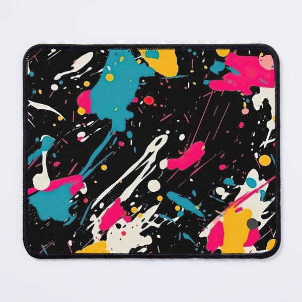 Item preview, Dark Neon Paint Splatter Urban Graffiti Pattern designed and sold by VibeShift Studio.