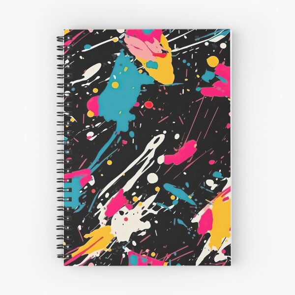 Item preview, Dark Neon Paint Splatter Urban Graffiti Pattern designed and sold by VibeShift Studio.