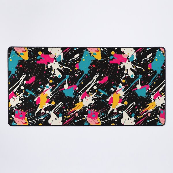 Item preview, Dark Neon Paint Splatter Urban Graffiti Pattern designed and sold by VibeShift Studio.