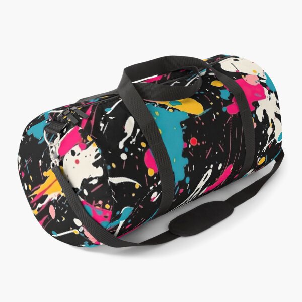 Item preview, Dark Neon Paint Splatter Urban Graffiti Pattern designed and sold by VibeShift Studio.